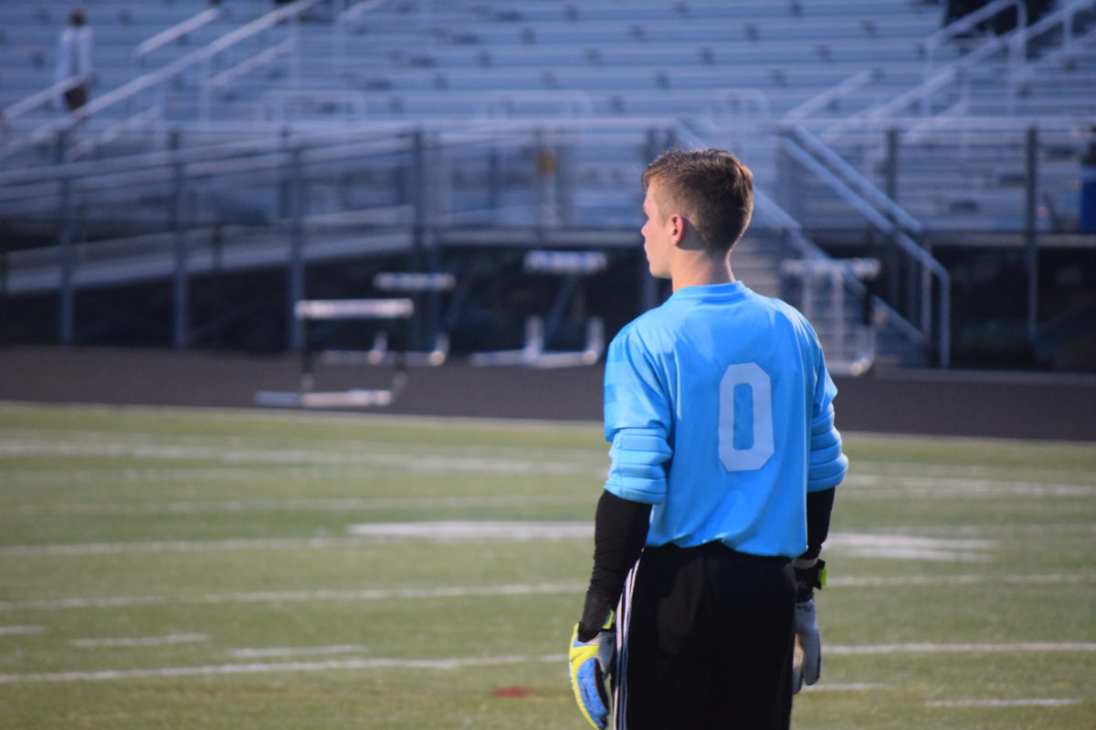 Tuscarora freshman keeper Jeff Gates made two tremendous saves in the 33rd- and 38th-minutes to keep his Huskies in the Conference 14 match up with Broad Run. Full photo gallery by Owen Gotimer!
