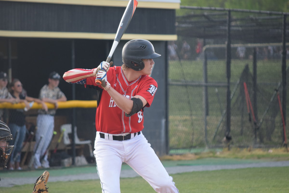 Heritage senior Brandon Keiper hit a bases clearing triple in the fourth inning and eventually scored on a wild pitch to give the Pride a 3-2 lead at the midway point. Full photo gallery by Dylan Gotimer!