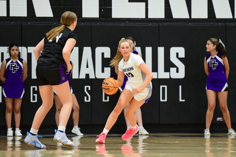 Girls Basketball: Potomac Falls Establishes Early Lead to Defeat Riverside Ella Rossiter Potomac Falls Basketball