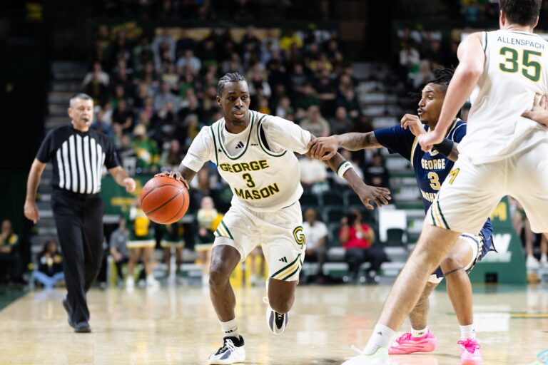 Men’s Basketball: George Mason Tops George Washington in A10 Clash Kory Mincy GMU Basketball