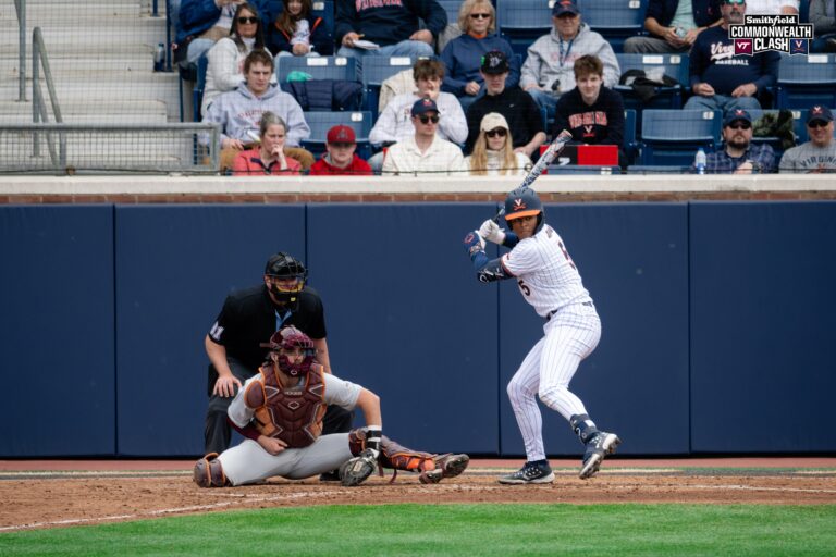 Baseball: UVA Takes Down Virginia Tech in Commonwealth Clash Kyle Johnson UVA Baseball